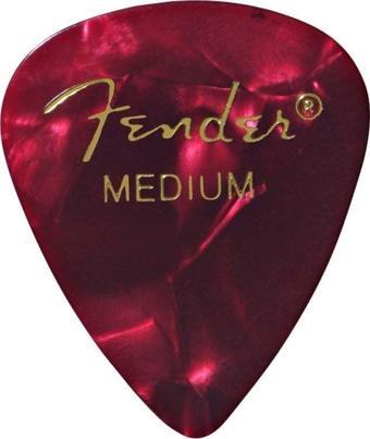 FENDER Premium Celluloid Picks Red Moto  Medium Pena 1 Adet 351