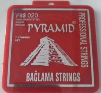 Pyramid Saz Teli 0.20 Uzun Sap Bağlama - 10 Takım