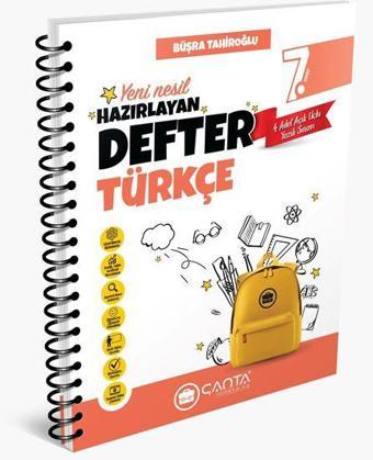 Çanta Yayınları 7 Sınıf Türkçe Hazırlayan Defter - Çanta Yayıncılık