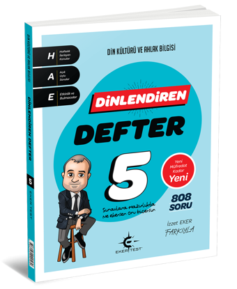 Eker Test 5 Sınıf Din Kültürü Dinlendiren Defter  - Eker Test Yayınları