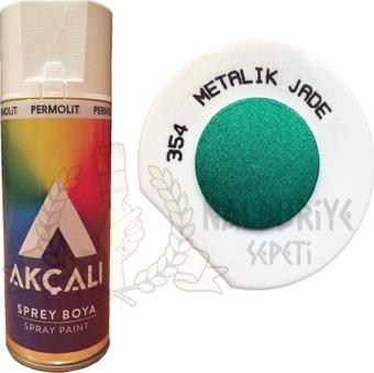 Akçalı Akrilik Sprey Boya METALİK JADE YEŞİL (Simli) 400 ml - 354