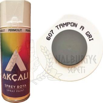 Akçalı Akrilik Sprey Boya TAMPON AÇIK GRİ 400 ml - RAL6002 - 607