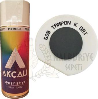 Akçalı Akrilik Sprey Boya TAMPON KOYU GRİ 400 ml - 609