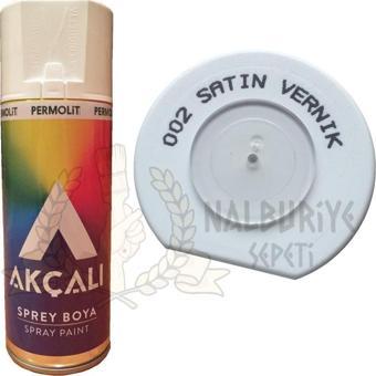 Akçalı Akrilik Sprey ŞEFFAF YARI MAT SATEN VERNİK  400 ml - 002