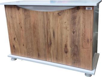 Kanki Pet 100 Cm Mdf Kp1004025Ac Flex Atlantik Çam Kapaklı Akvaryum Sehpası 100X40X69 Cm