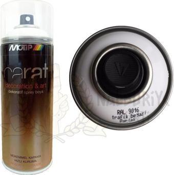 Motip Carat Akrilik Sprey Boya TRAFİK BEYAZI PARLAK 400 ml - RAL9016