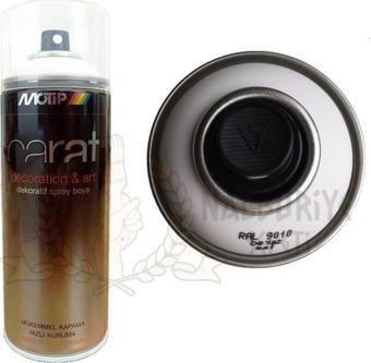 Motip Carat Akrilik Sprey Boya MAT BEYAZ 400 ml - RAL9010