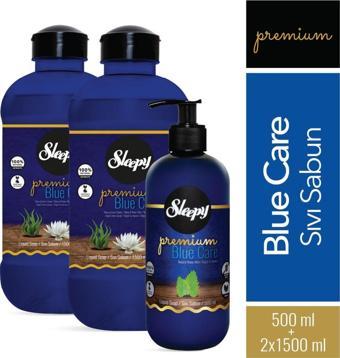 Sleepy Premium Blue Care Serisi Sıvı Sabun 500 ml + 2x1500 ml