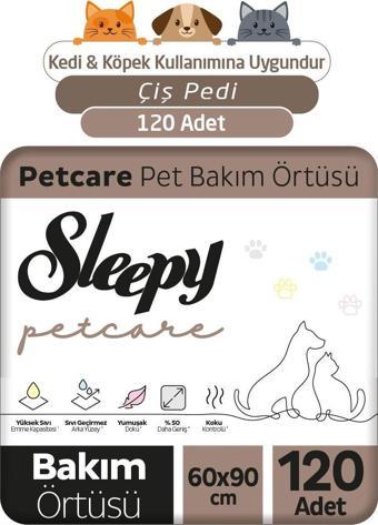 Sleepy Petcare Pet Bakım Örtüsü 60x90 cm 4X30 (120 Adet)