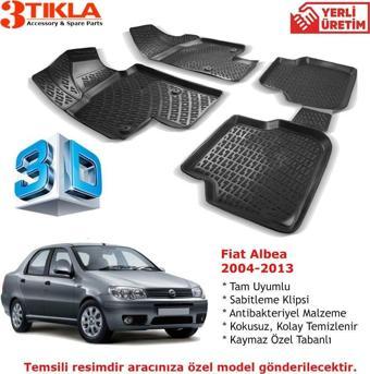 Fiat Albea 2004-2013 Premium 3D Havuzlu Paspas Seti