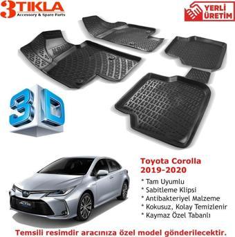 Toyota Corolla 2019-2020 Premium 3D Havuzlu Paspas Seti