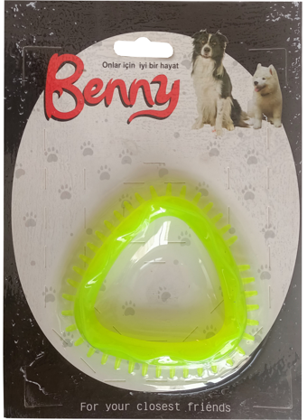 Benny Köpek Oyuncağı Üçgen 8 x 8.5 cm Sarı