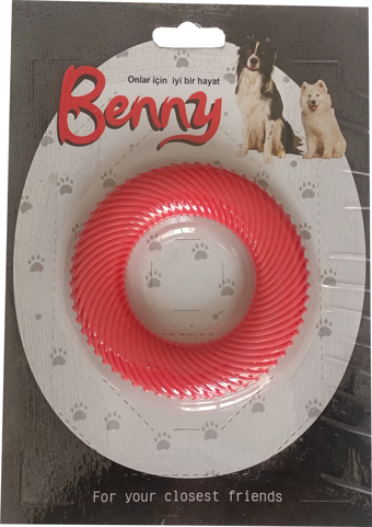 Benny Köpek Oyuncağı Yuvarlak 9,5 cm Kırmızı