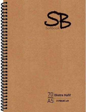 Folix Sb A5 Kraft Karton Kapak 70 Yaprak Ekstra Hafif Spiralli Defter Çizgili Flz-822982