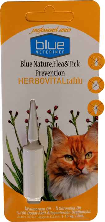 Blue Veteriner Herbiovital Bitkisel Kedi Damlası 2 ml