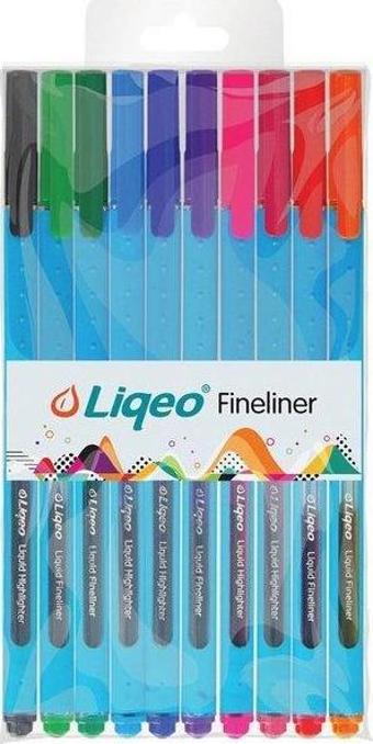 Lıqeo Liqeo Fineliner Kalem 10'Lu Pvc