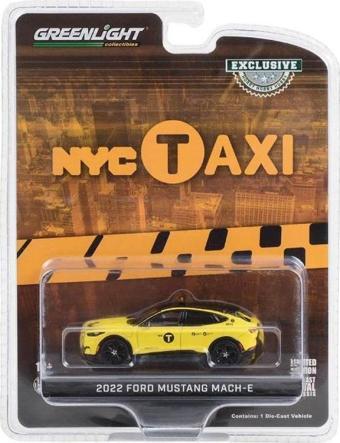 GreenLight 1/64 Ölçek Koleksiyonluk Model Araç 30430 NYC Taxi / 2022 Ford Mustang Mach-E