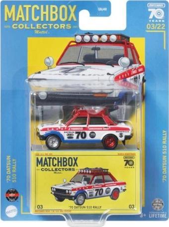 Matchbox 1/64 Ölçek Premium Araçlar HLJ58 '70 Datsun 510 Rally