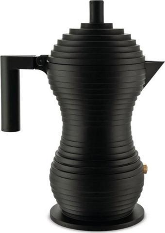 Alessi Pulcina Espresso Makinası Siyah 15,2x9,2x20 cm