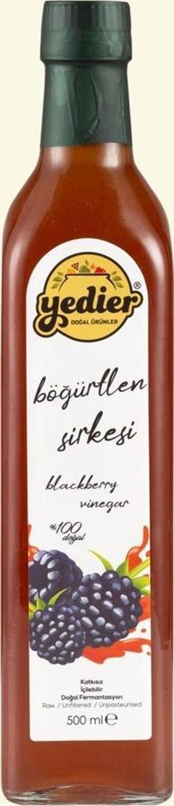 İçilebilir Doğal Fermantasyon Katkısız Böğürtlen Sirkesi 500ml