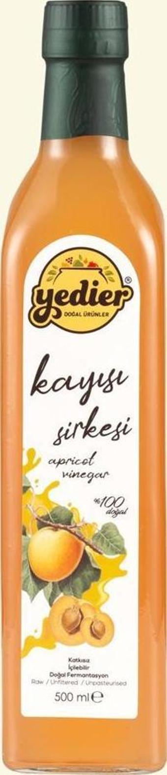 İçilebilir Doğal Fermantasyon Katkısız Kayısı Sirkesi 500ml