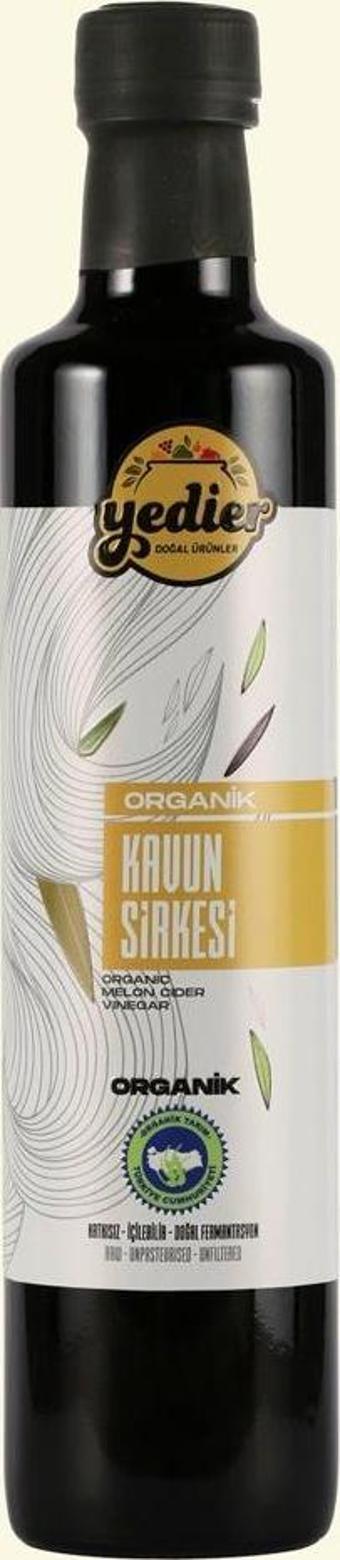 İçilebilir Doğal Fermantasyon Katkısız Organik Kavun Sirkesi 500ml