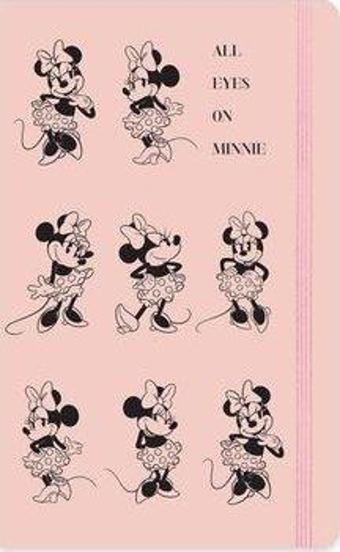 Minnie Mouse 13x21 80 Yaprak Çizgili Ciltli Lastikli Defter - All Eyes On