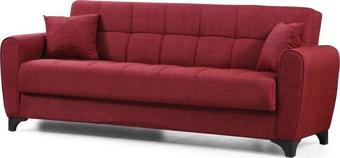 Perla Sofa Lincoln Yataklı Sandıklı Kanepe Bordo