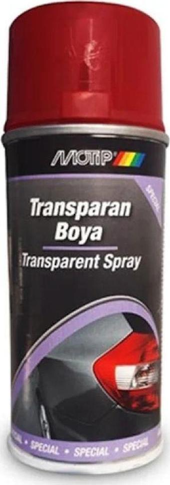 Motip Transparan Stop Far Sprey Boya KIRMIZI 400 ml - Stop Boyası