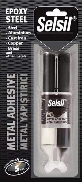 Selsil Epoksi Metal Yapıştırıcı Şırınga 28 gr.