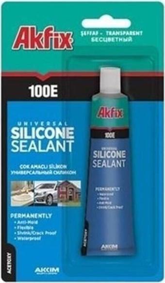 Akfix 100e Genel Amaçlı Silikon Şeffaf Tüp 50 Ml.