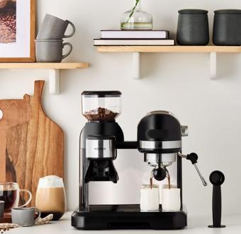 Karaca Coffeemaid Kahve Öğütücülü, Süt Köpürtücülü, 19 Bar Basınçlı Espresso, Latte, Cappuccino, Ame