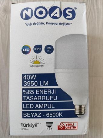 Noas 40w Torch Ampul Beyaz Işık 6500 K