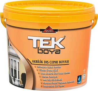 TEK AKRİLİK DIŞ CEPHE BOYASI BEYAZ 15 LT 20 KG