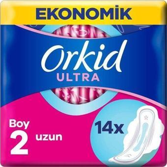 Orkid Ultra Extra Hijyenik Ped Uzun Ekonomik Paket 14 Ped