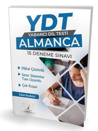 YDT Yabancı Dil Testi Almanca - 15 Deneme Sınavı - Erdem Karabulut - Pelikan Yayınları