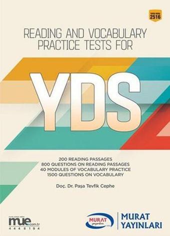 Reading and Vocabulary Practice Tests for YDS 2516 - Kolektif  - Ankara Murat Yayıncılık