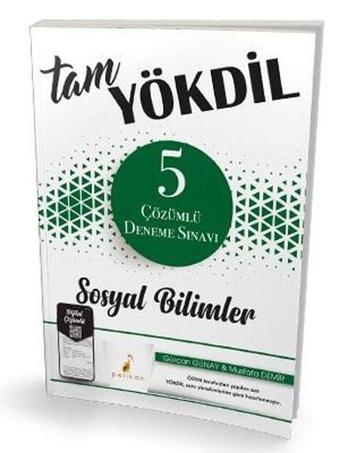 Tam YÖKDİL Sosyal Bilimler 5 Çözümlü Deneme Sınavı - Gürcan Günay - Pelikan Yayınları