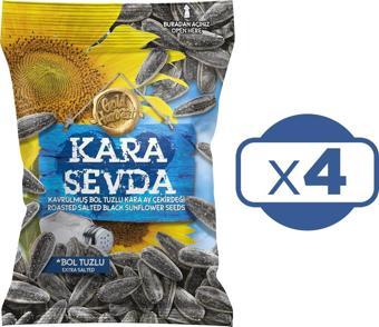 Kara Sevda Ay Çekirdeği 250 gr Bol Tuzlu x 4 Paket (1 kg)