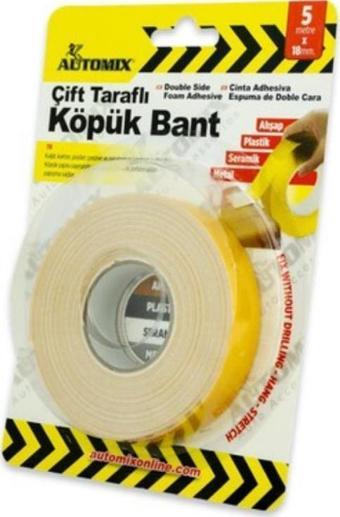 Automix Çift Taraflı Köpük Bant 18mm X 5 M