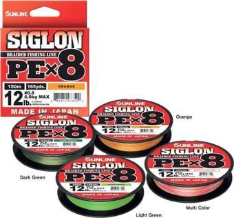 Sunline Siglon Braid Pe x8 İp Misina ORANGE-0.483MM - 300MT - 50KG