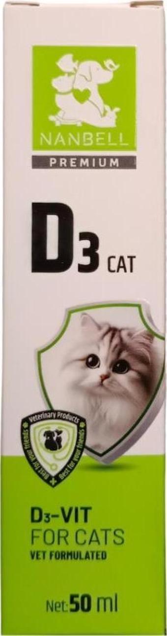 Nanbell D3 Kedi Vitamini 50Ml