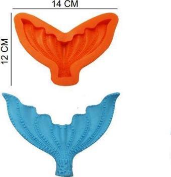 ŞEKER HAMUR KALIBI SİLİKON BALIK KUYRUĞU 12*14 CM