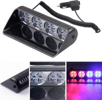 Space Cam İçi Çakar Lamba Uzaktan Kumandalı 16 Led 24W 12V Kırmızı-Mavi / LAPA520