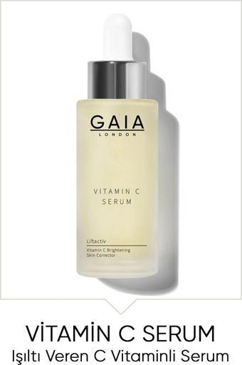 Gaia London Işıltı Veren Canlandırıcı Ve Aydınlatıcı Renk Tonu Eşitleyici Vitamin C Serum 50Ml