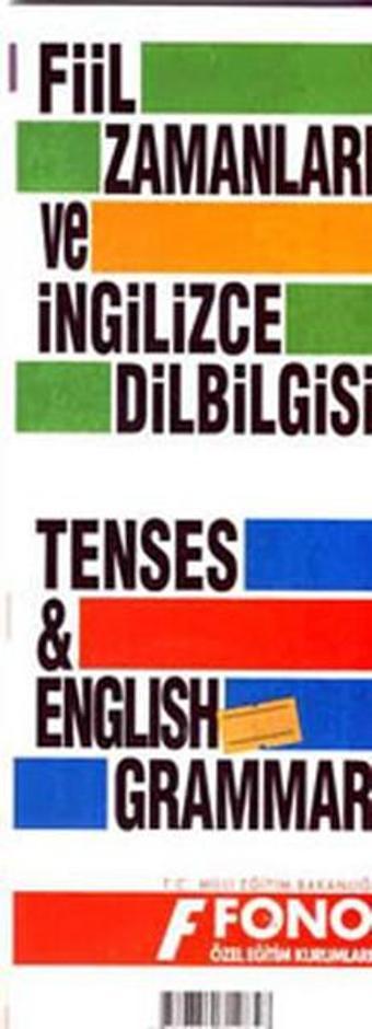 İngilizce Fiil Zamanları ve Dilbilgisi Tablosu - Fono Yayınları