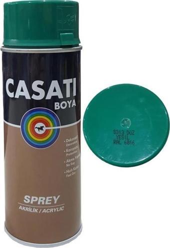 Casati Akrilik Sprey Boya 400 ML S313 Düz Yeşil Ral 6016