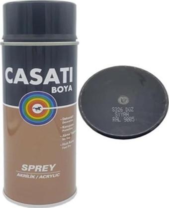 Casati Akrilik Sprey Boya 400 ML S326 Düz Siyah Ral 9005