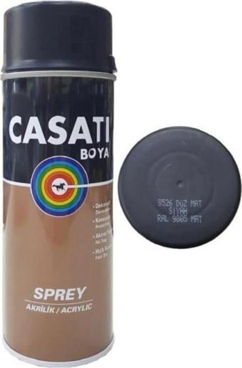 Casati Akrilik Sprey Boya 400 ML S526 Düz Mat Siyah Ral 9005