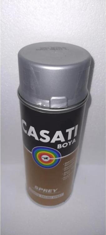 Casati Akrilik Sprey Boya 400 ML S802 Gümüş Yaldız Efekt